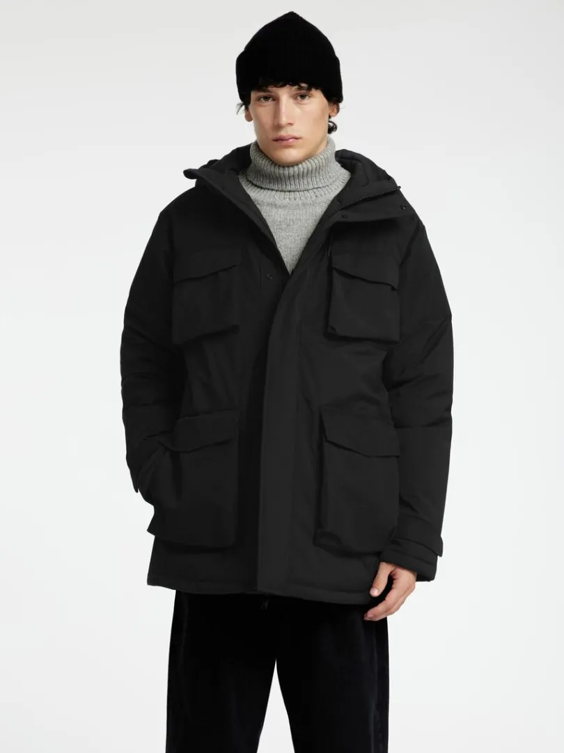 polstret_parka_0-1.webp Overtøj>SELECTED POLSTRET PARKA Black