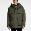 Overtøj>SELECTED POLSTRET PARKA Green