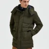 Overtøj>SELECTED POLSTRET PARKA Green