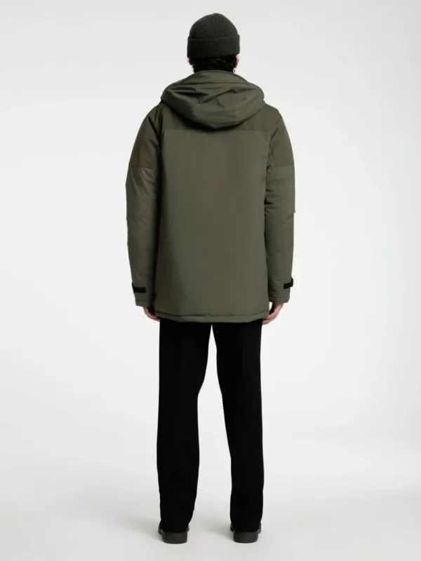 Overtøj>SELECTED POLSTRET PARKA Green