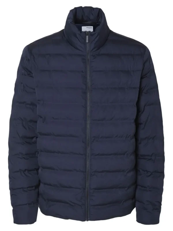 Overtøj>SELECTED POLSTRET QUILTET JAKKE Blue