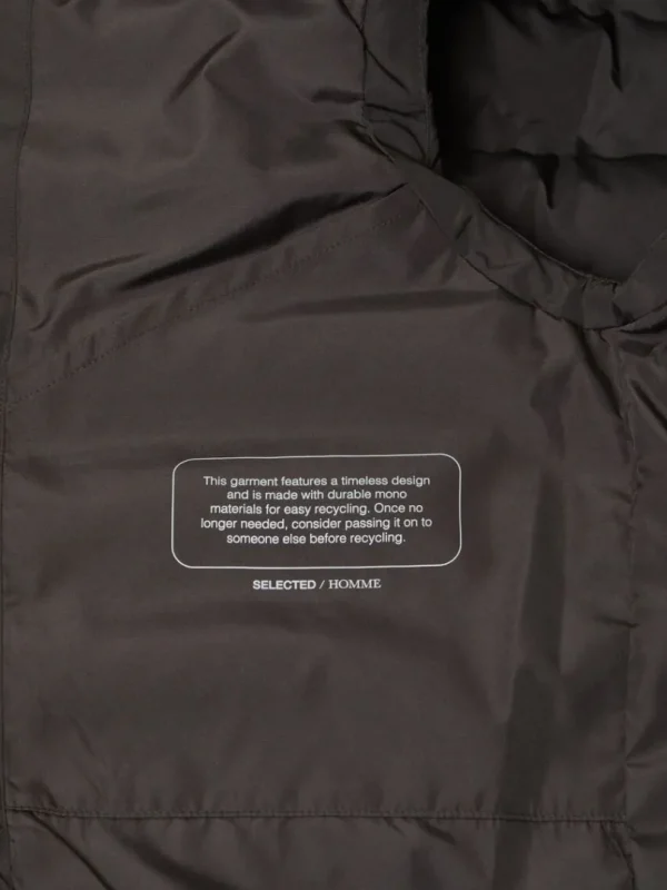 Overtøj>SELECTED POLSTRET QUILTET VEST Black