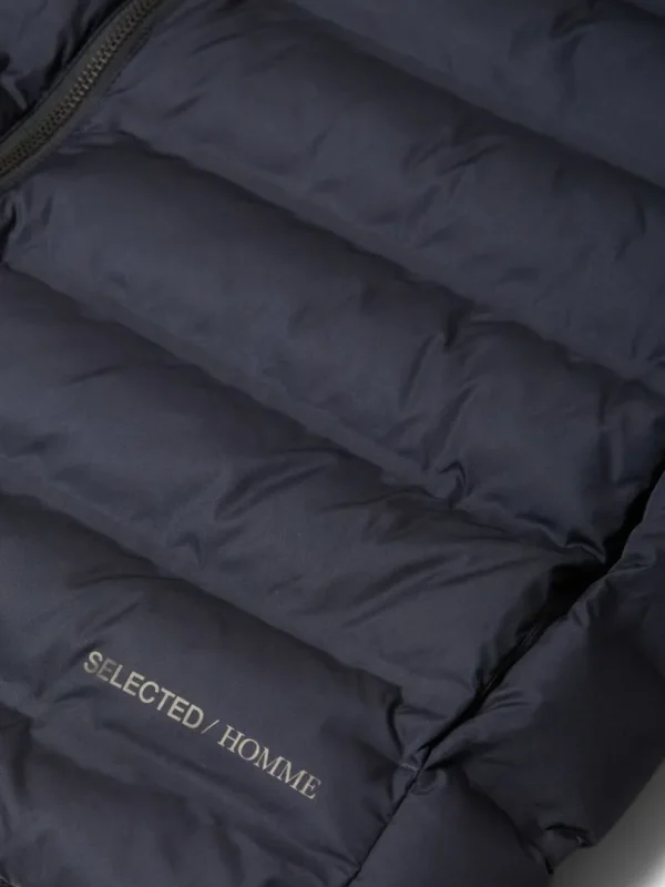 Overtøj>SELECTED POLSTRET QUILTET VEST Blue