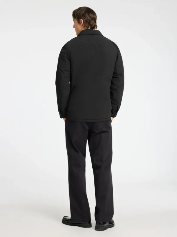 Overtøj>SELECTED POLSTRET SHACKET Black