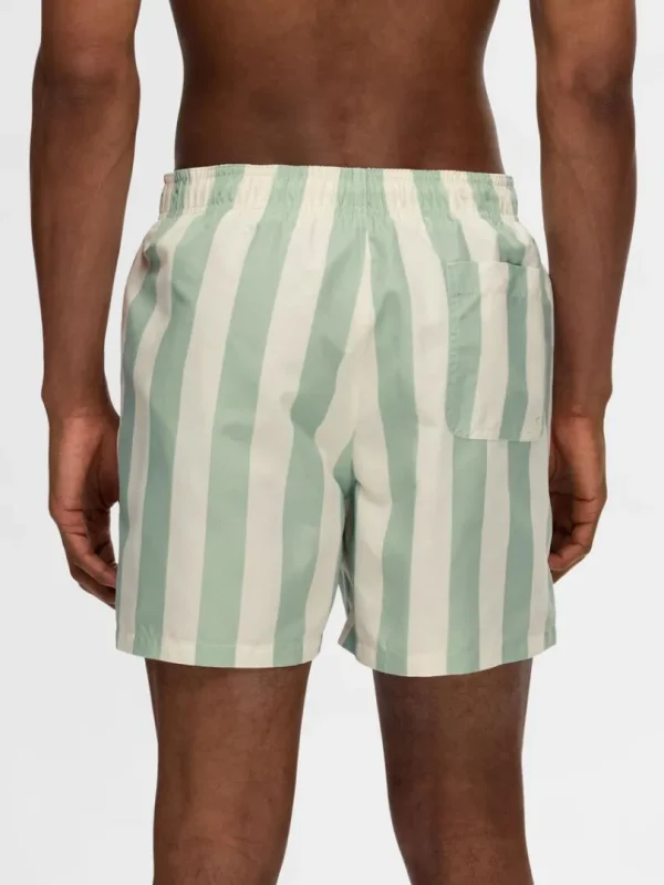 Shorts>SELECTED PRINTEDE BADESHORTS Green
