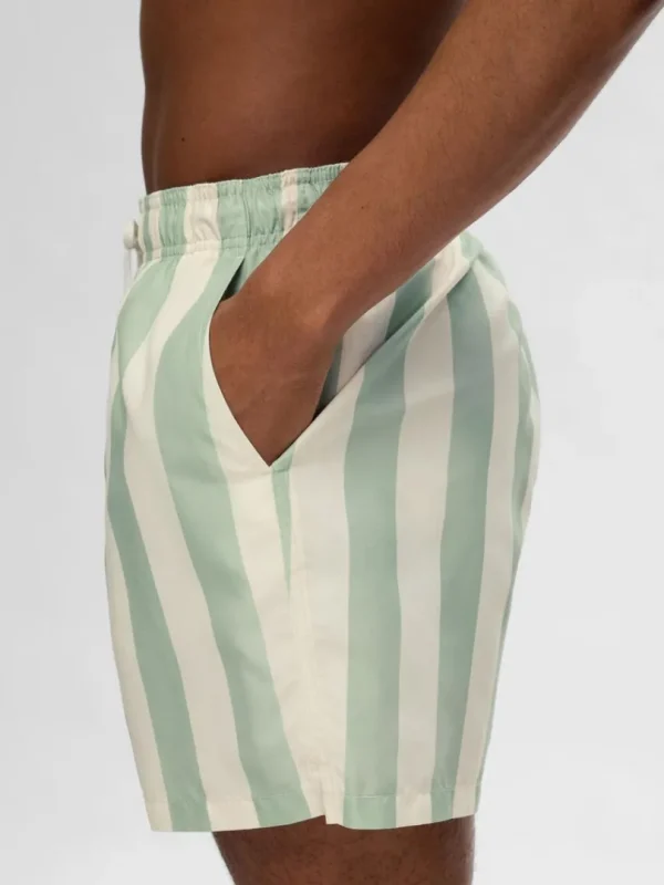 Shorts>SELECTED PRINTEDE BADESHORTS Green