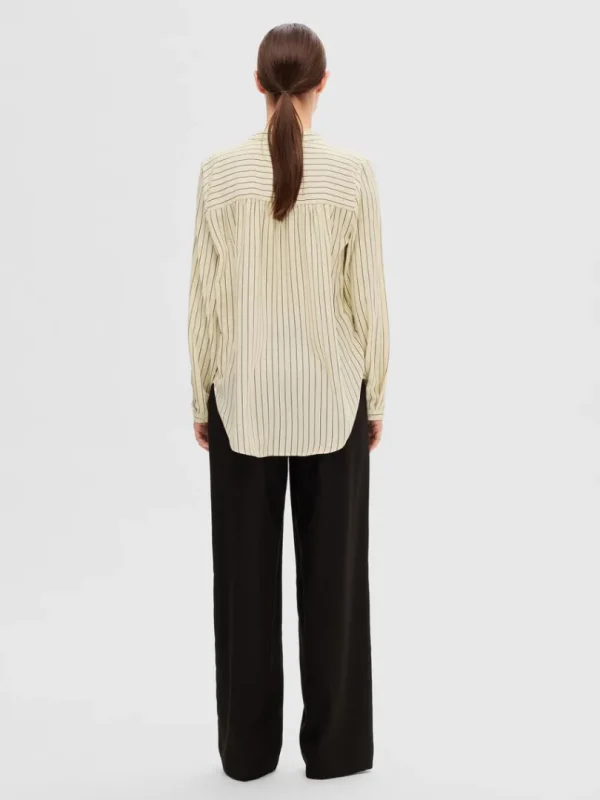 Toppe Og Bluser>SELECTED PRINTET BLUSE Beige
