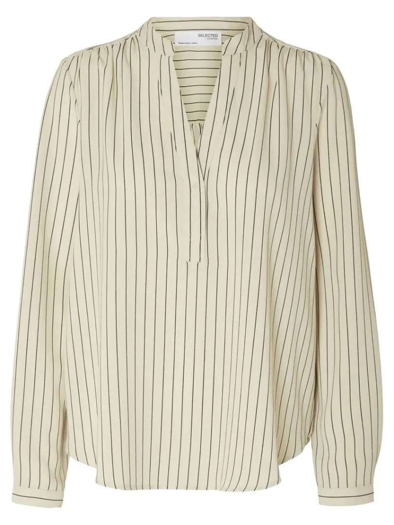 printet_bluse_5.webp Toppe Og Bluser>SELECTED PRINTET BLUSE Beige