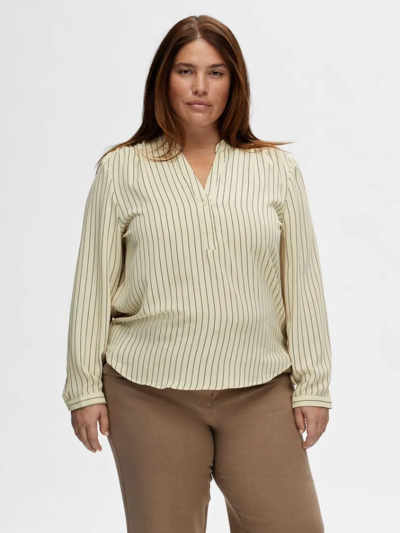 printet_bluse_7.webp Toppe Og Bluser>SELECTED PRINTET BLUSE Beige
