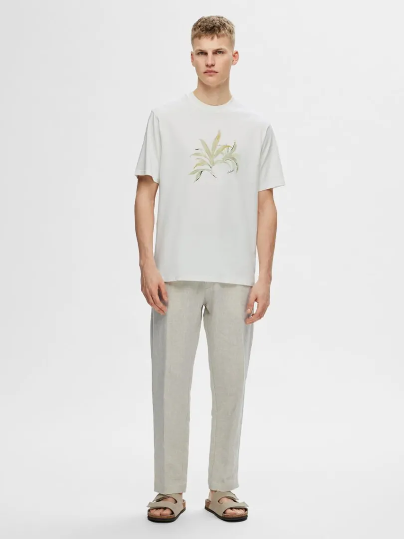 printet_bomuld_tshirt_1-4.webp T-shirts>SELECTED PRINTET BOMULD T-SHIRT White
