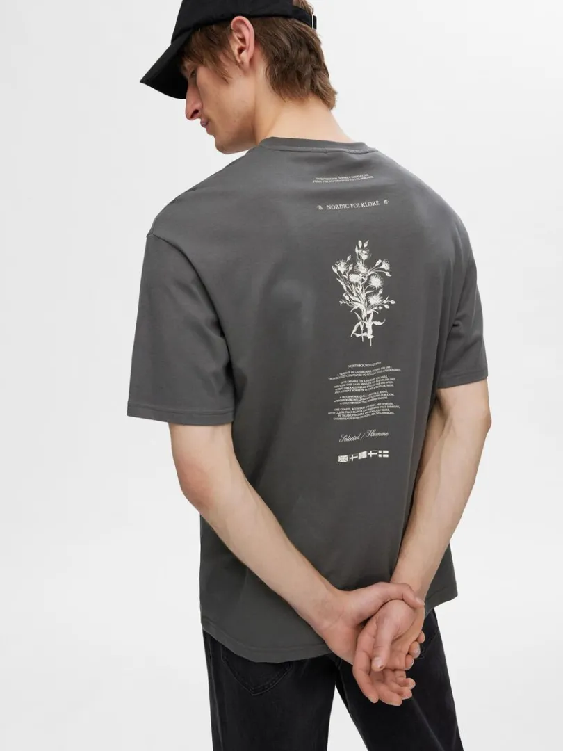 printet_bomuld_tshirt_2-2.webp T-shirts>SELECTED PRINTET BOMULD T-SHIRT Grey