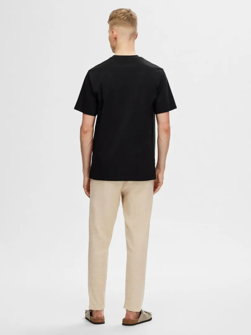 printet_bomuld_tshirt_4-5.webp T-shirts>SELECTED PRINTET BOMULD T-SHIRT Black