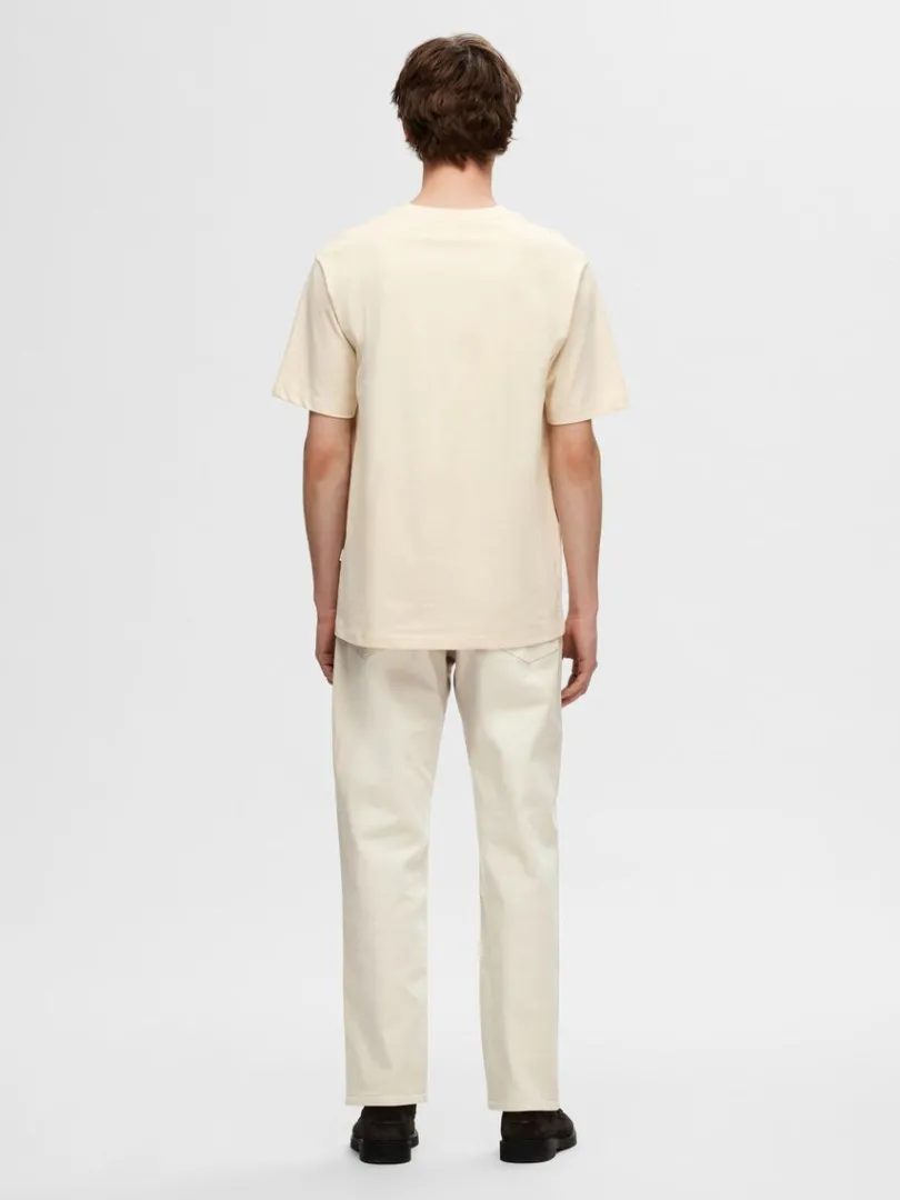 printet_bomuld_tshirt_4.webp T-shirts>SELECTED PRINTET BOMULD T-SHIRT Beige