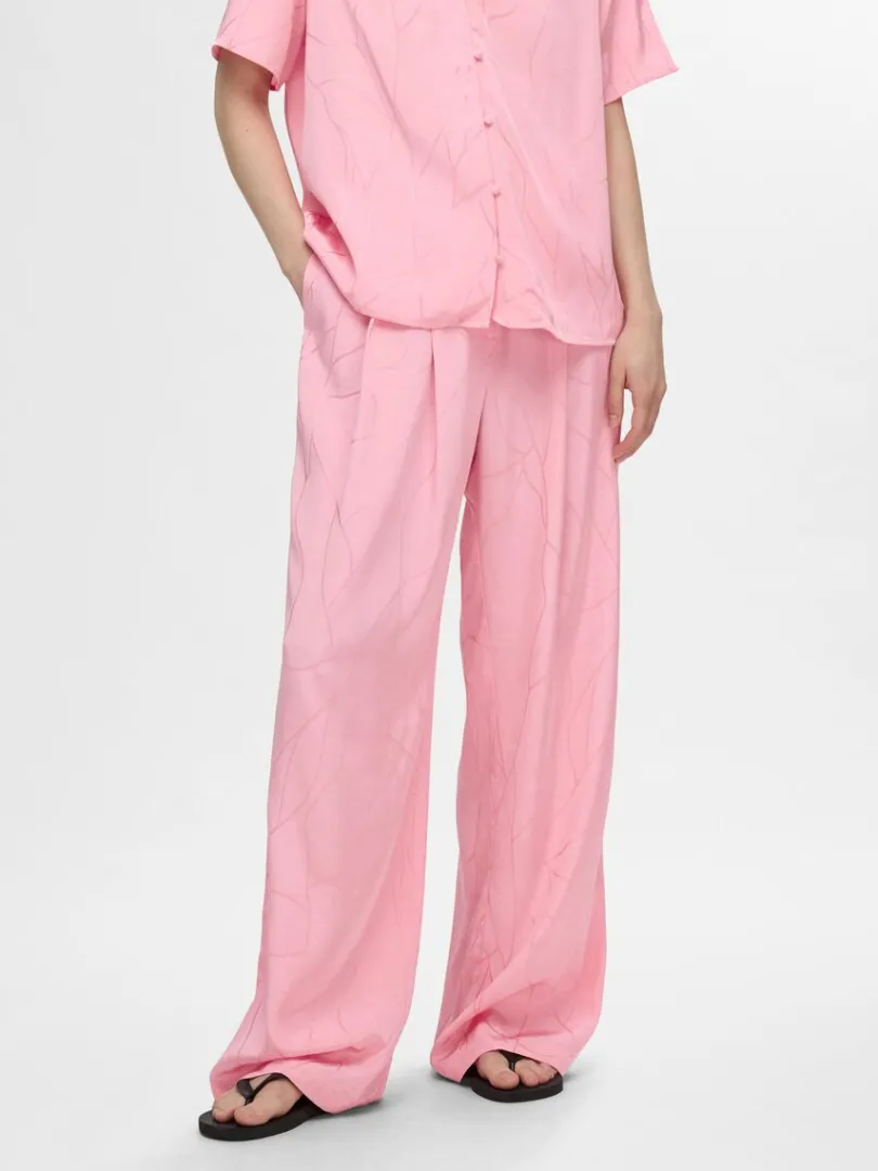 printet_brede_bukser_0.webp Bukser>SELECTED PRINTET BREDE BUKSER Pink