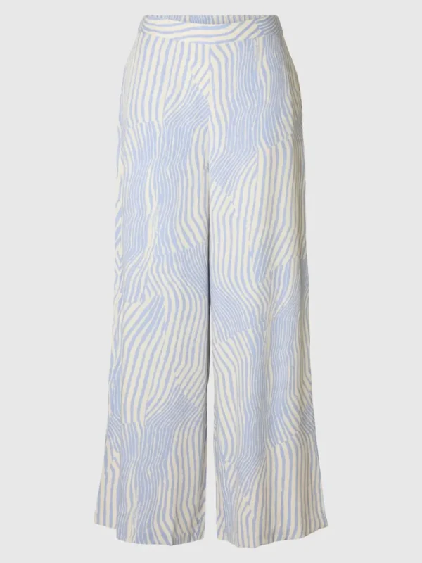 Bukser>SELECTED PRINTET BREDE BUKSER Blue