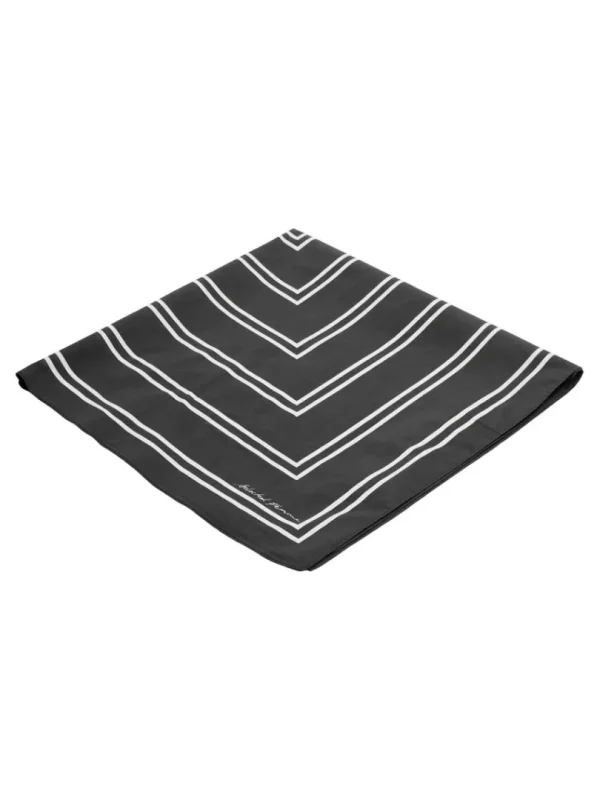 Accessories>SELECTED PRINTET HALSTØRKLÆDE Black