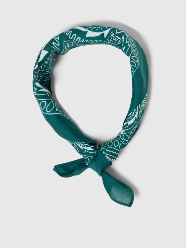 Accessories>SELECTED PRINTET HALSTØRKLÆDE Green