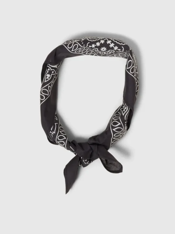 Accessories>SELECTED PRINTET HALSTØRKLÆDE Black