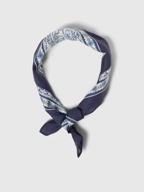 Accessories>SELECTED PRINTET HALSTØRKLÆDE Blue
