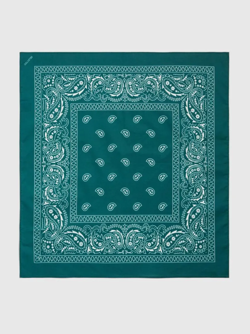 printet_halstrklde_2-10.webp Accessories>SELECTED PRINTET HALSTØRKLÆDE Green