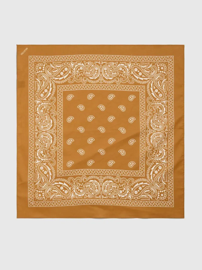 printet_halstrklde_2-12.webp Accessories>SELECTED PRINTET HALSTØRKLÆDE Orange