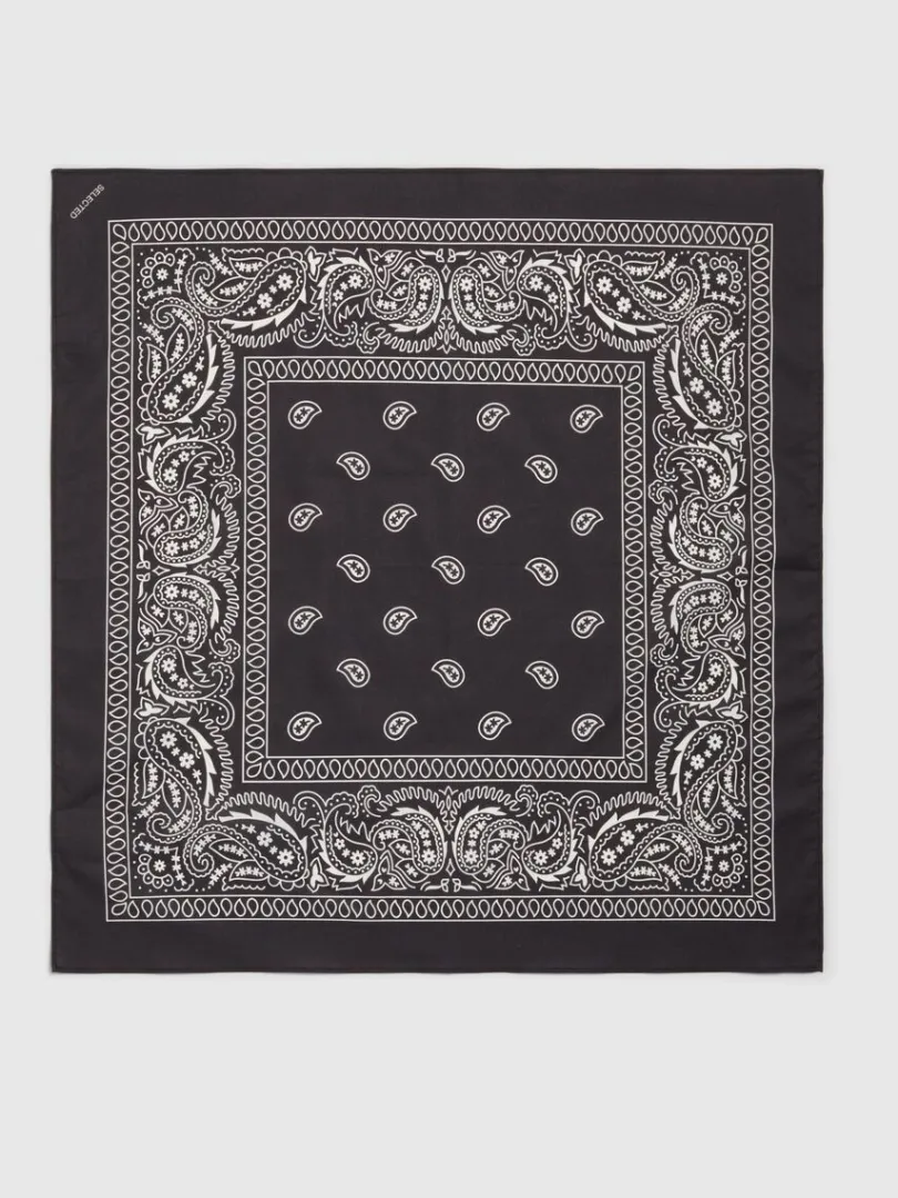 printet_halstrklde_2-7.webp Accessories>SELECTED PRINTET HALSTØRKLÆDE Black