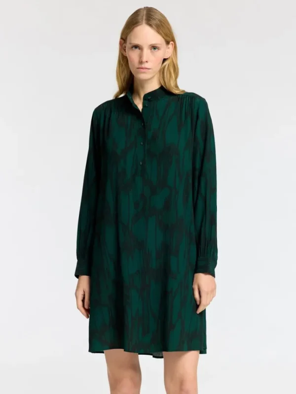 Kjoler>SELECTED PRINTET KORT KJOLE Green