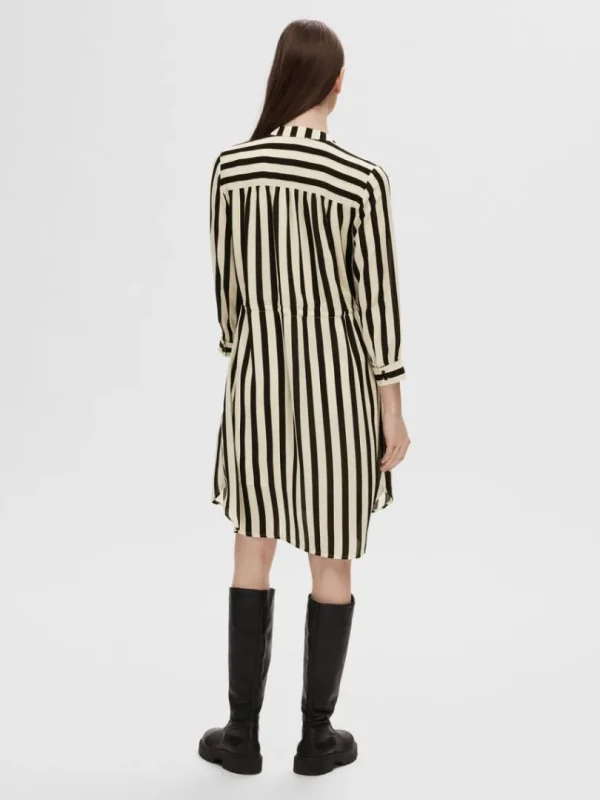 Kjoler>SELECTED PRINTET KORT KJOLE Black