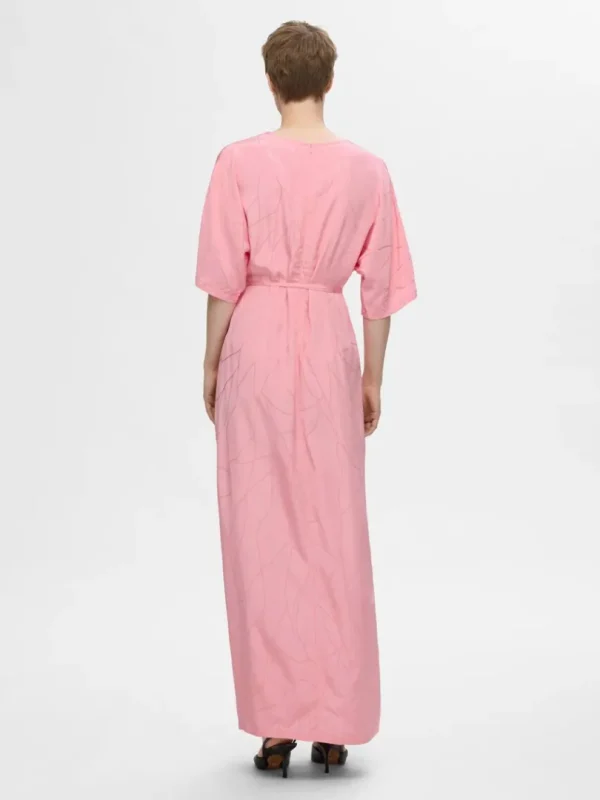 Kjoler>SELECTED PRINTET MAXIKJOLE Pink