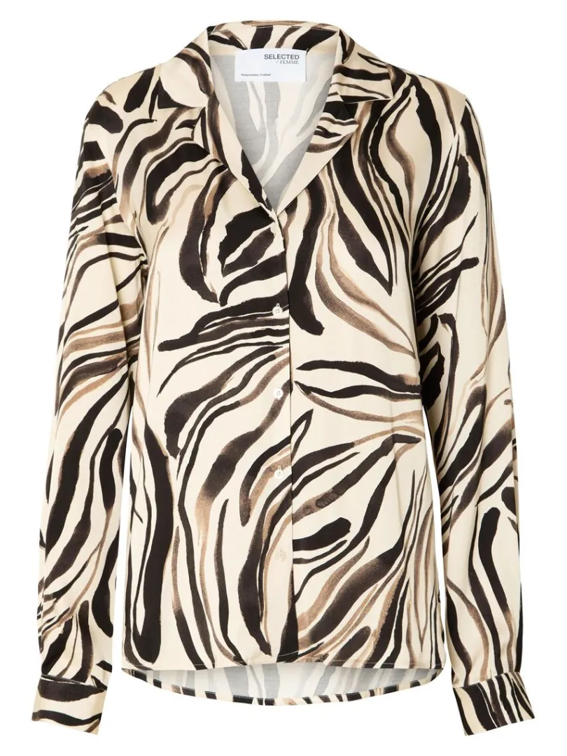 printet_satin_skjorte_5.webp Skjorter>SELECTED PRINTET SATIN. SKJORTE Black