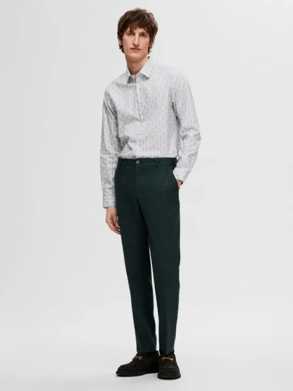 Skjorter>SELECTED PRINTET SLIM FIT SKJORTE Coloured
