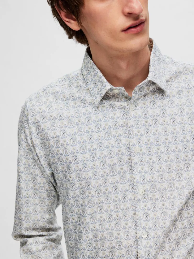 printet_slim_fit_skjorte_4.webp Skjorter>SELECTED PRINTET SLIM FIT SKJORTE Coloured