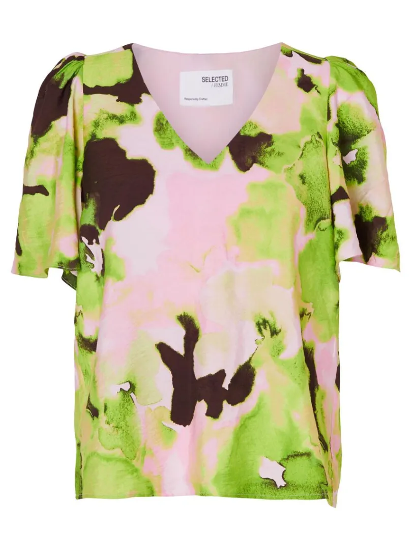 printet_top_med_vhals_5-2.webp Toppe Og Bluser>SELECTED PRINTET TOP MED V-HALS Coloured