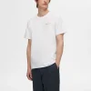 T-shirts>SELECTED PRINTET T-SHIRT White