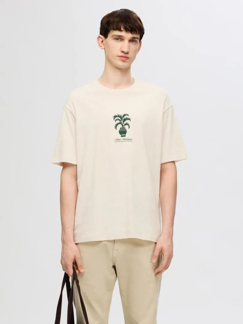 printet_tshirt_0-4.webp T-shirts>SELECTED PRINTET T-SHIRT Beige