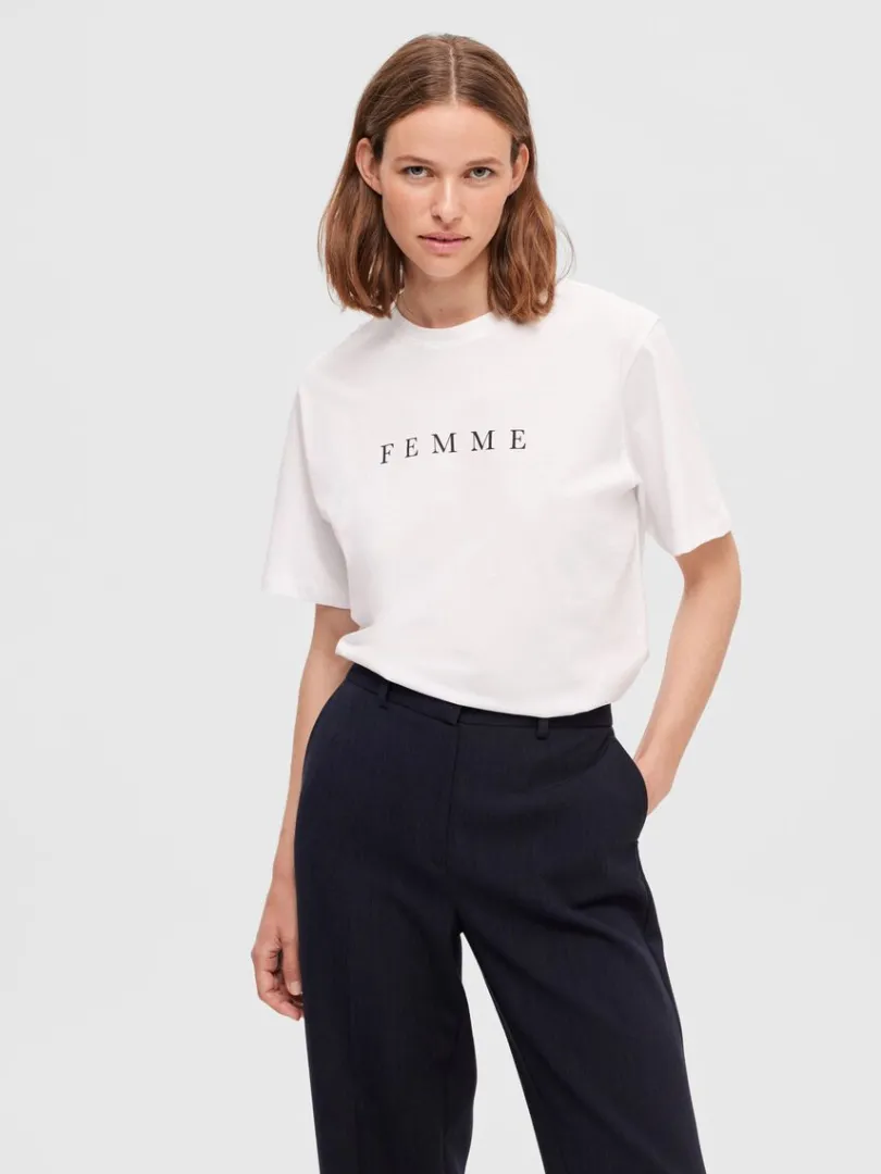 printet_tshirt_0.webp T-shirts>SELECTED PRINTET T-SHIRT White
