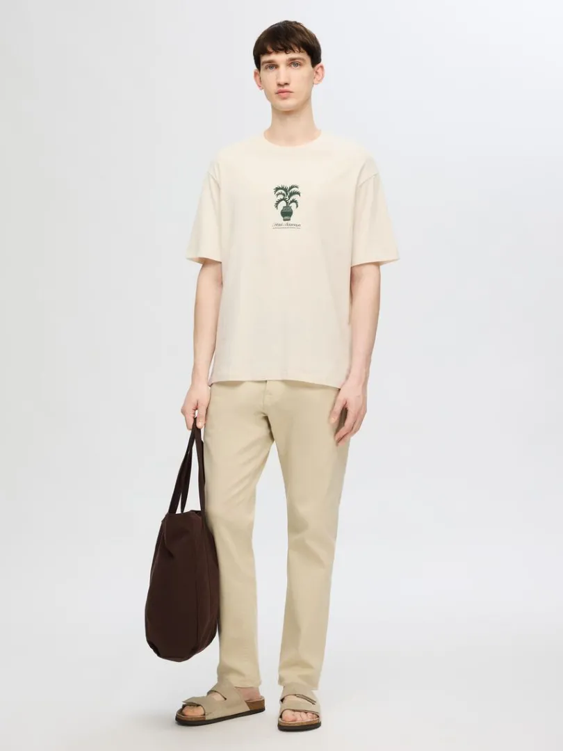 printet_tshirt_1-4.webp T-shirts>SELECTED PRINTET T-SHIRT Beige