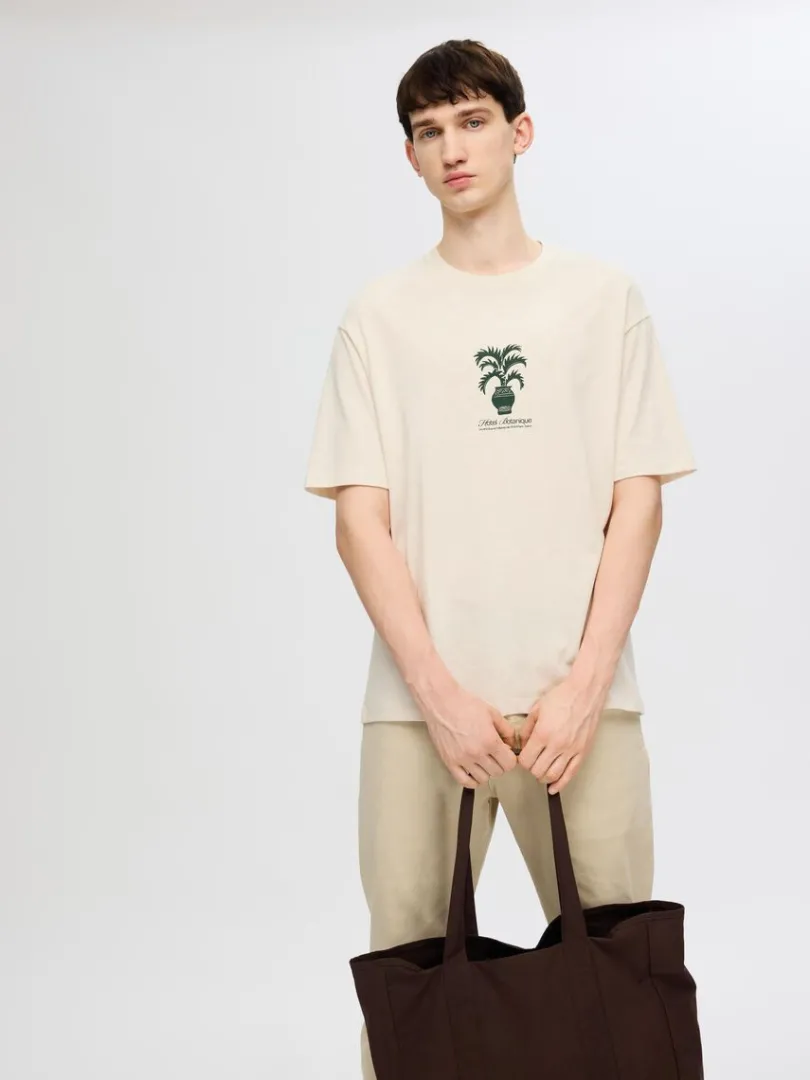 printet_tshirt_2-4.webp T-shirts>SELECTED PRINTET T-SHIRT Beige