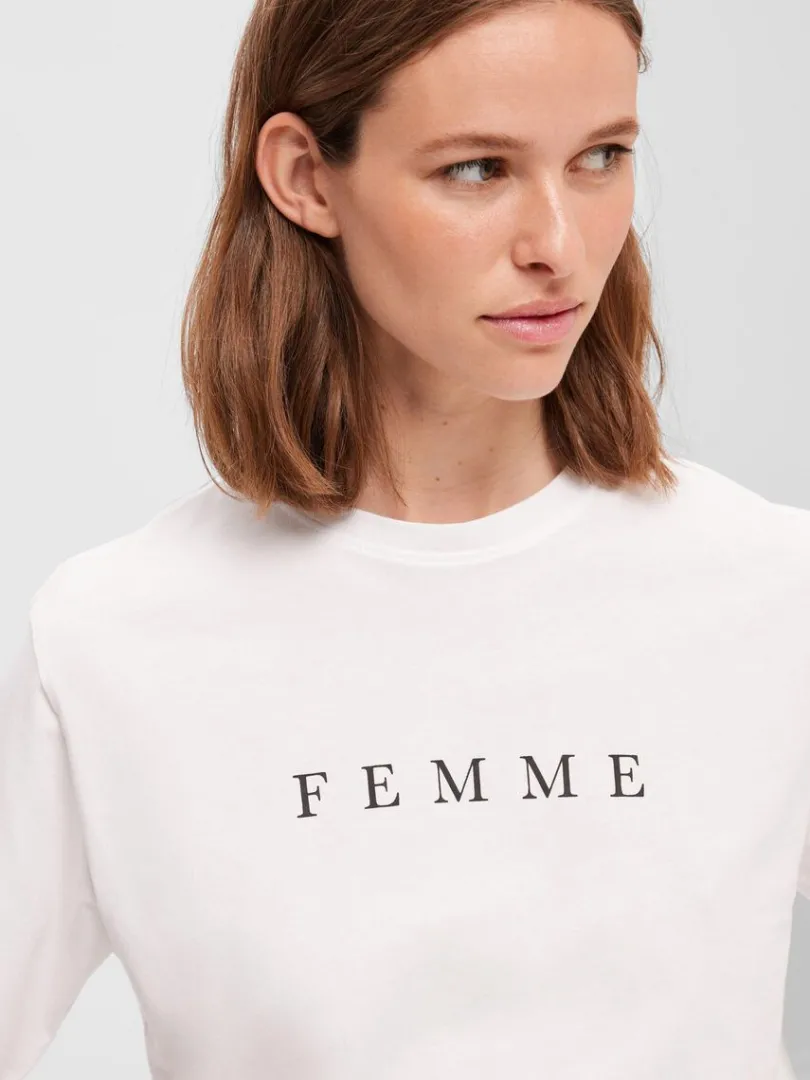 printet_tshirt_3.webp T-shirts>SELECTED PRINTET T-SHIRT White