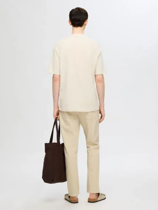 T-shirts>SELECTED PRINTET T-SHIRT Beige