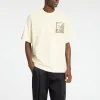 T-shirts>SELECTED PRINTET T-SHIRT MED RUND HALS White