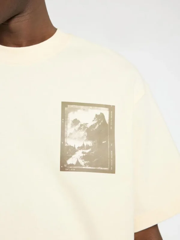 T-shirts>SELECTED PRINTET T-SHIRT MED RUND HALS White