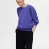 Toppe Og Bluser>SELECTED PUFÆRME SWEATSHIRT Purple
