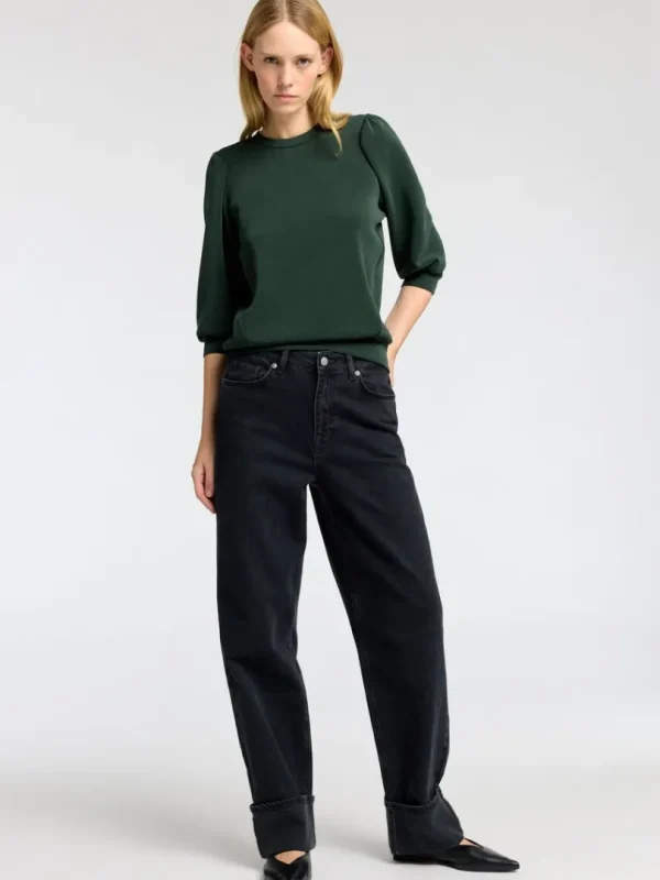 Toppe Og Bluser>SELECTED PUFÆRME SWEATSHIRT Green