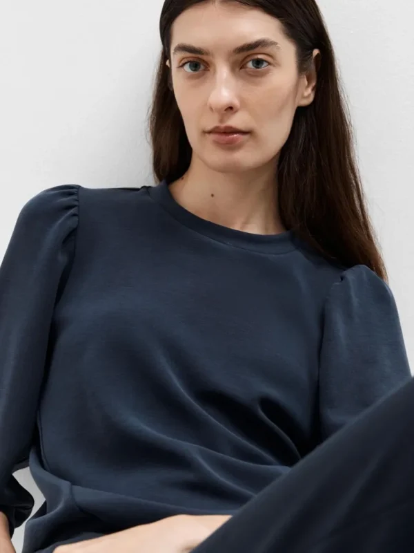 Toppe Og Bluser>SELECTED PUFÆRME SWEATSHIRT Blue