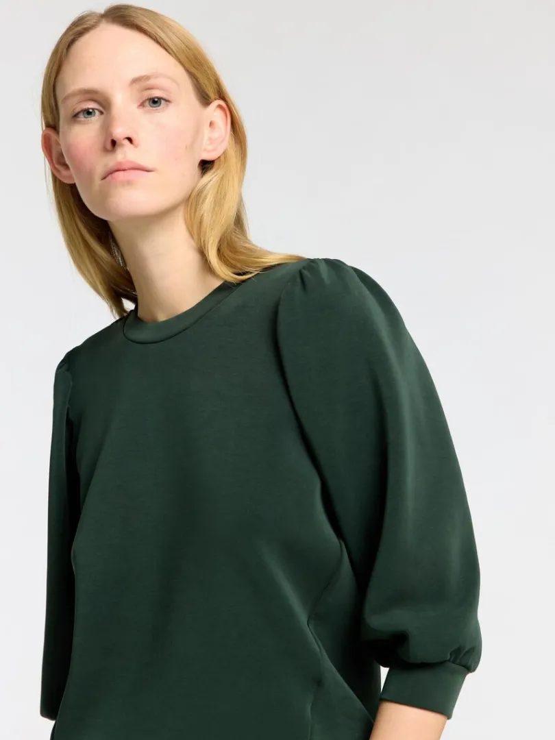 pufrme_sweatshirt_3-1.webp Toppe Og Bluser>SELECTED PUFÆRME SWEATSHIRT Green
