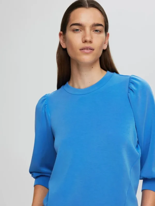 Toppe Og Bluser>SELECTED PUFÆRME SWEATSHIRT Blue