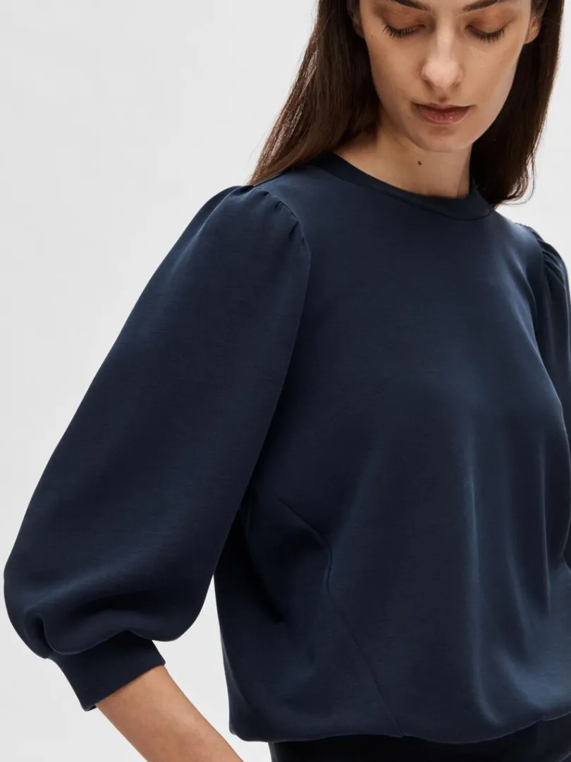 pufrme_sweatshirt_3.webp Toppe Og Bluser>SELECTED PUFÆRME SWEATSHIRT Blue