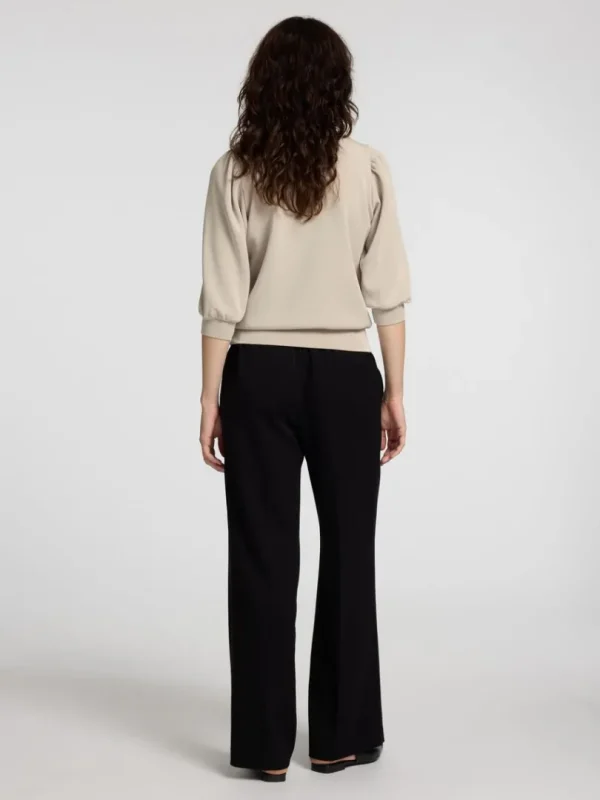 Toppe Og Bluser>SELECTED PUFÆRME SWEATSHIRT Beige
