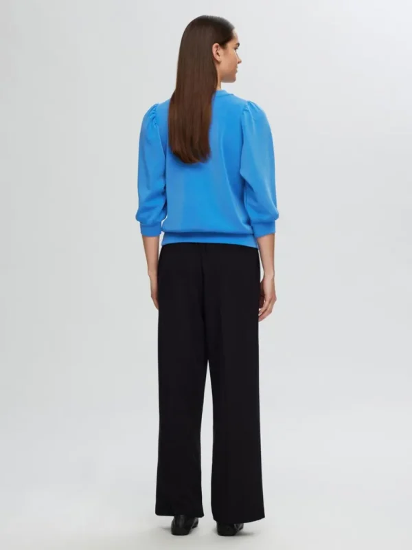 Toppe Og Bluser>SELECTED PUFÆRME SWEATSHIRT Blue